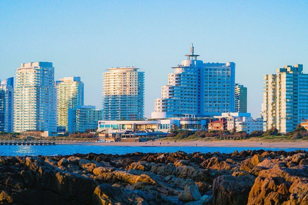 Wunderschöner Sonnenuntergang in Punta del Este, Uruguay