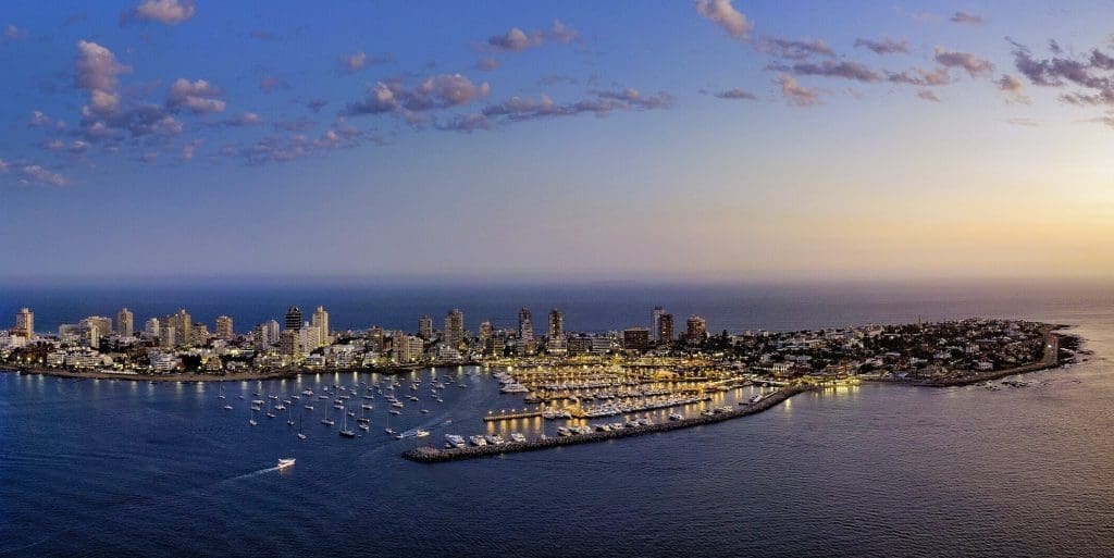 Punta del Este at sunset