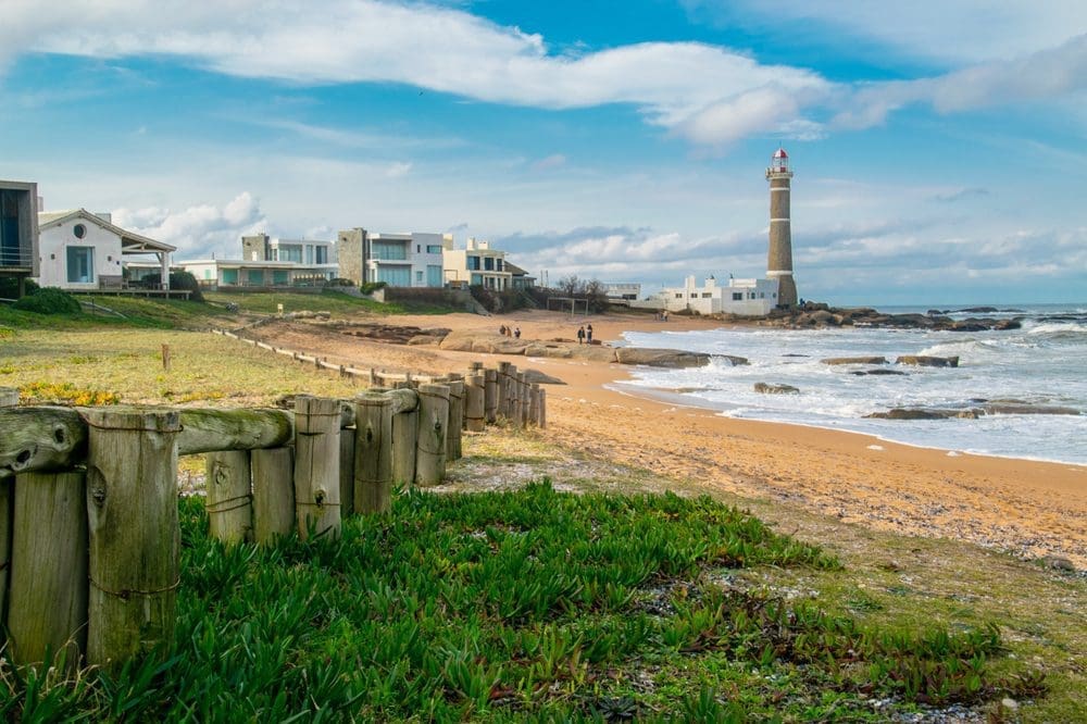 Panoramic view of José Ignacio lighthouse in Maldonado, Uruguay.