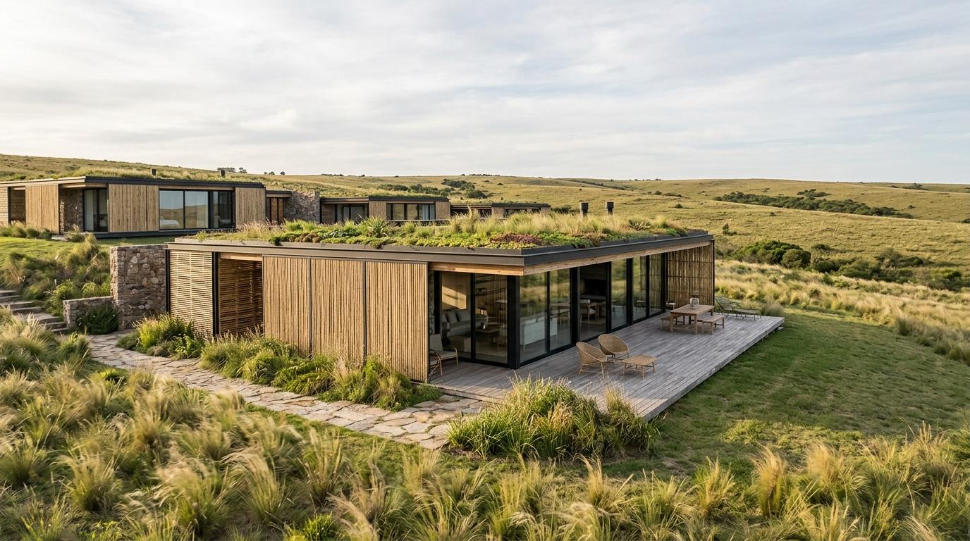 Terraced Estancia: Bamboo & Biophilic Design in Uruguay